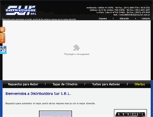 Tablet Screenshot of distribuidorasursrl.com